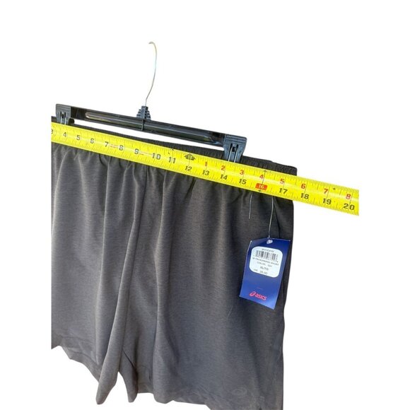 Asics Mens 7" Dark Gray Running Shorts Elastic Waist Lightweight XL/7 - Picture 3 of 5